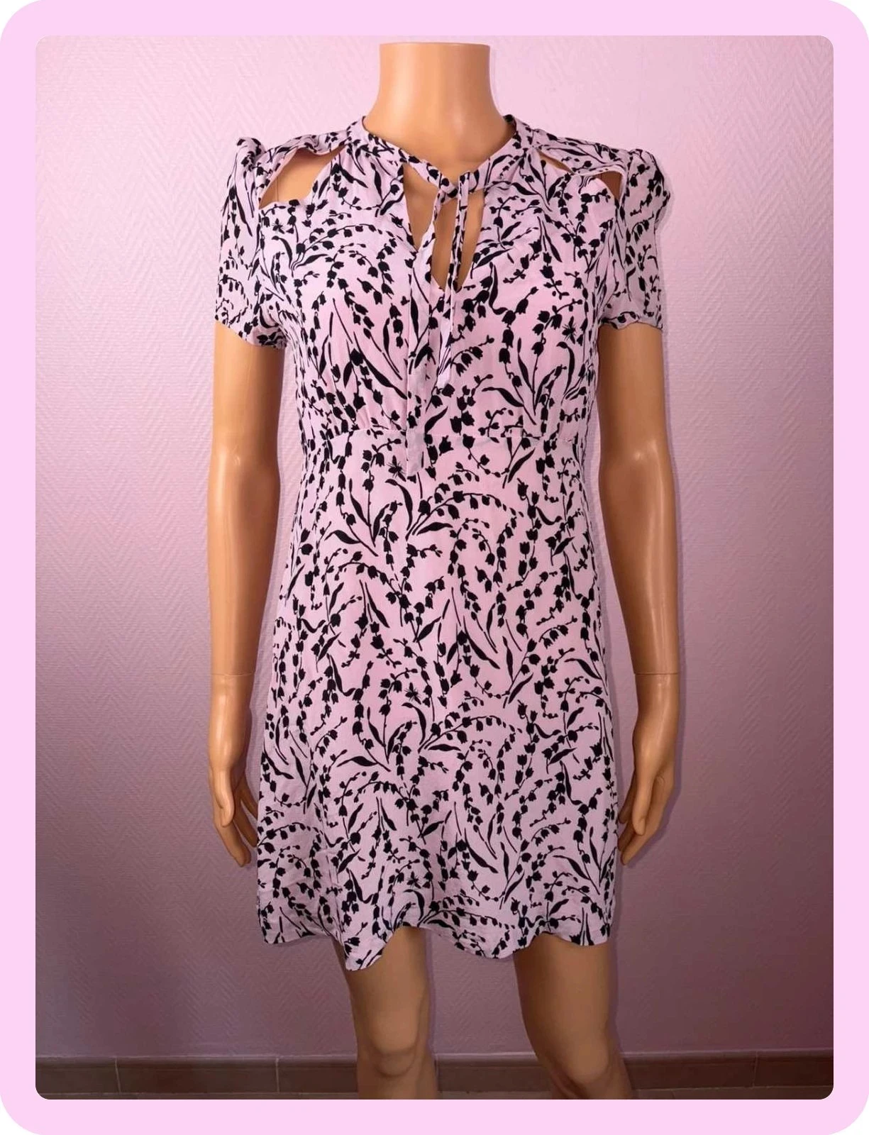 Maje summer dress size 2 100% silk super condition – photo 5